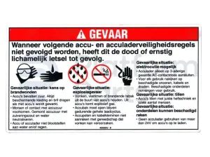 Autocollant, danger, sécurité