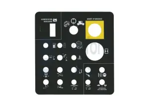 Decal, lower control, French