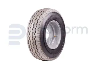 Non-marking tire + rim, foamed, 8*8