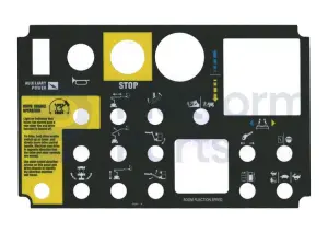 Autocollant boîtier de commande