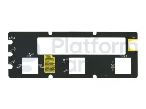 Pegatina, uso, caja de control