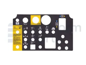 Decal, control, control box