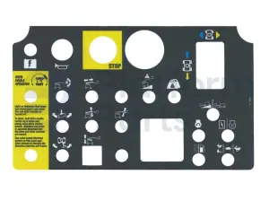 Decal, control, control box