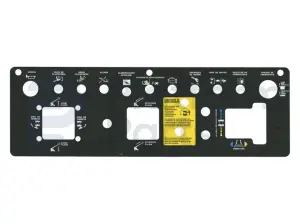 Autocollant, boîtier de commande