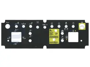 Sticker, bediening, control box