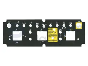 Autocollant boîtier de commande