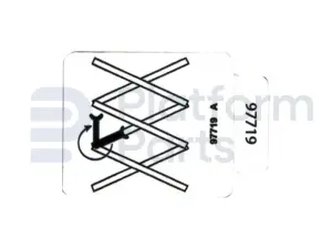Sticker, veiligheidsarm