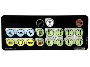 Decal, control, control box (without hydr. extension)