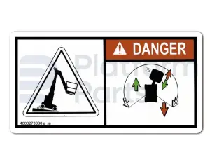 Autocollant, danger