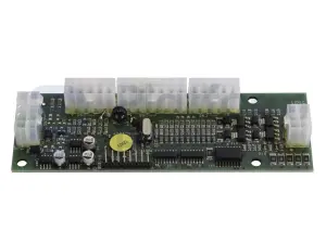 Electronic card, control box