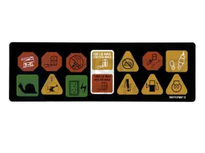 Decal, display, control box