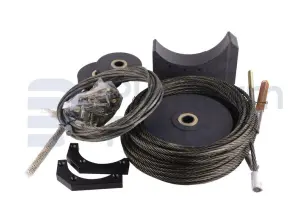 Cable de acero, brazo de elevación