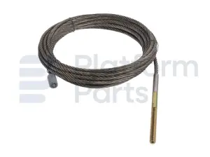 Cable de acero, brazo de elevación