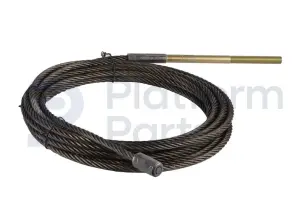 Steel cable, lifting arm