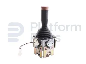 Joystick, elevación, giro