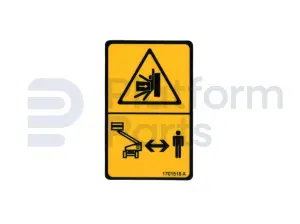 Decal, crushing hazard