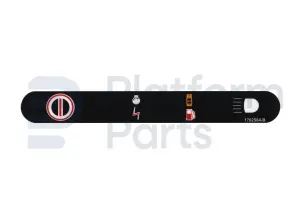 Decal, stop, control box