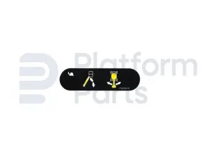 Decal, lift-swing, control box