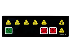 Decal, lower control (display)