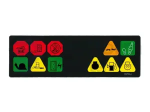 Decal, display, control box
