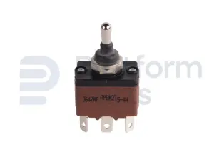 Toggle switch, (ON)-OFF-(ON)