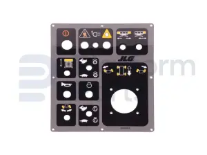 Sticker, bediening, control box