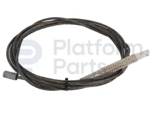 Cable de acero, brazo de elevación