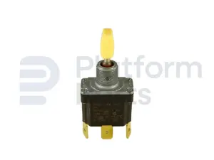 Toggle switch, ON-OFF-ON, DPDT