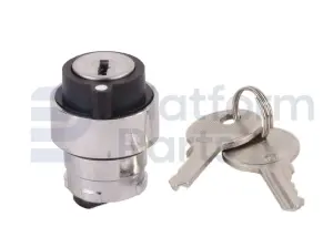 Interruptor, llave, 3P resorte regreso izquierdo o derecha a media, quitar llave del centro