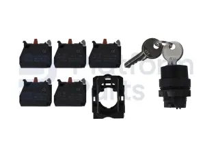 Interruptor, llave, kit, 3P fijas