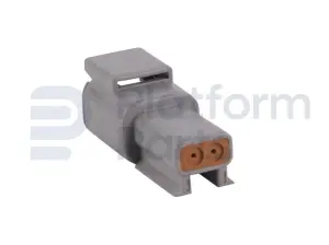 Tápon de conector, DTM-series, 2 pin, feminino
