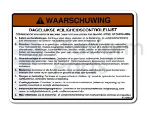 Decal label-daily checks