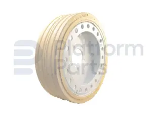 Non-marking wheel ('rear'