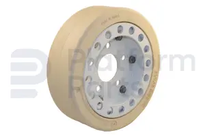 Non-marking wheel, white ('rear, no pattern'
