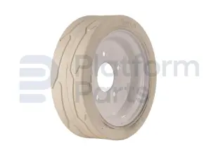 Non-marking wiel, wit ('front, with pattern'