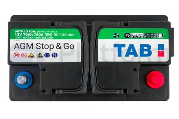 Starterbatterie, 12V, 70AH@20HR, 760A