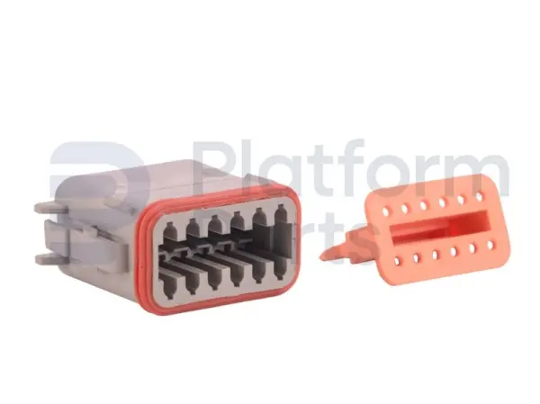 Tápon de conector, DT-series, 12 pin, masculino