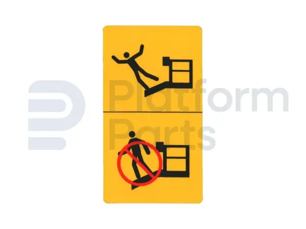 Autocollant, crushing hazard platform