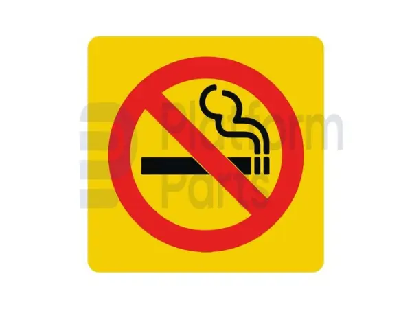Pegatina, no fumar