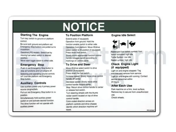 Autocollant, mode d'emploi