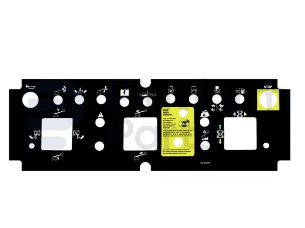 Autocollant boîtier de commande