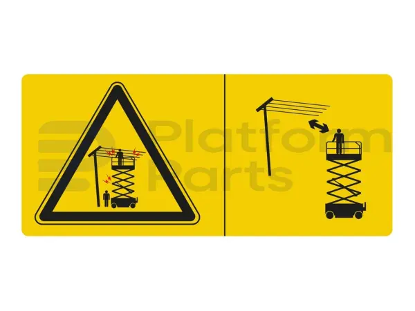 Autocollant, electrical hazard