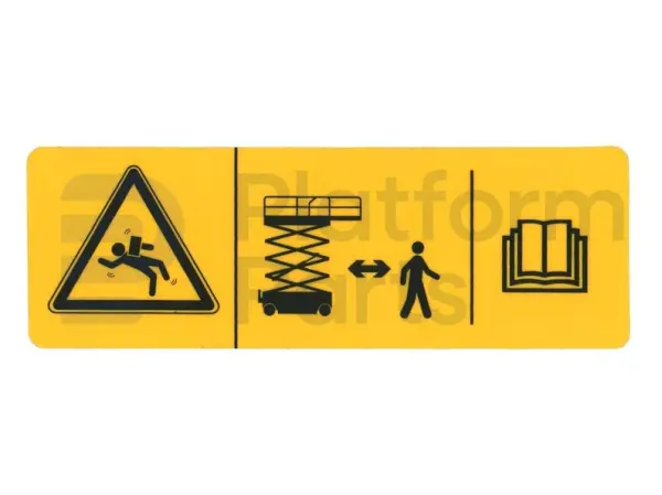 Sticker, crushing hazard