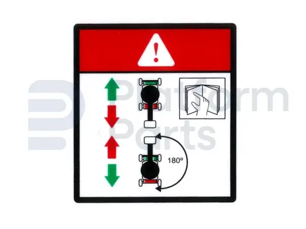 Sticker, rijrichting