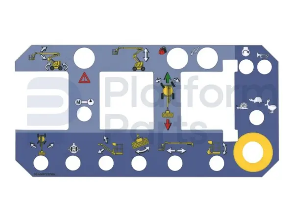 Sticker, bediening, control box