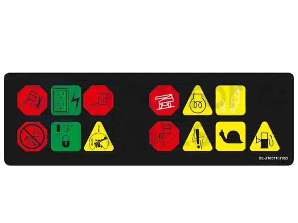 Decal, display, control box