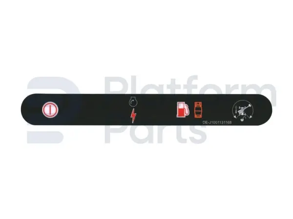 Autocollant boîtier de commande (stop)