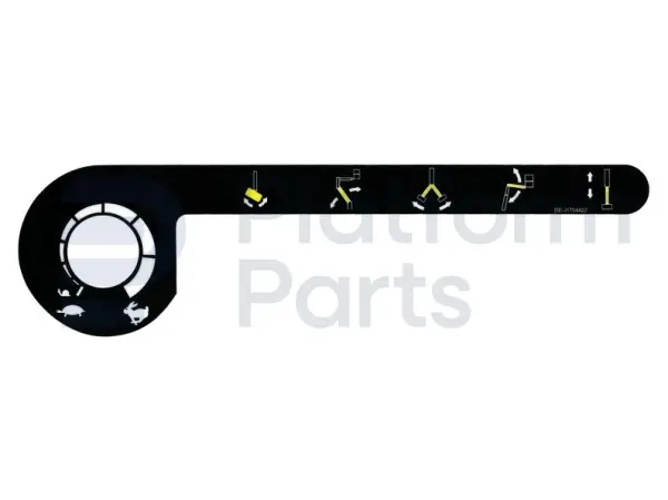 Decal, function-speed, control box