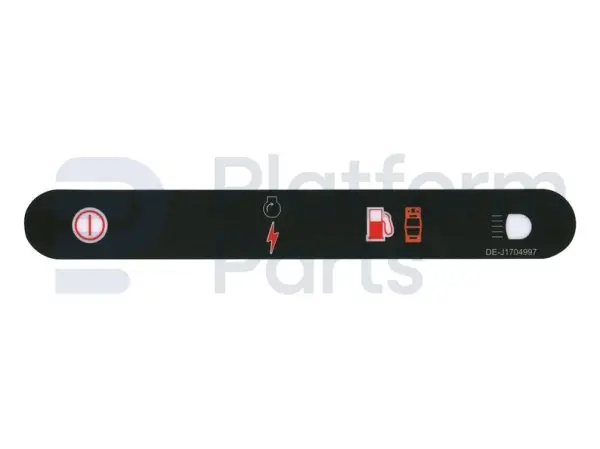 Pegatina, stop, caja de control