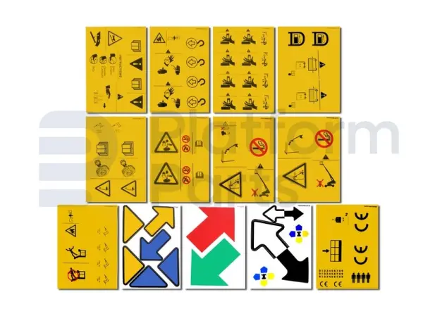Sticker kit, veiligheid (symbolen), knik-telescoop